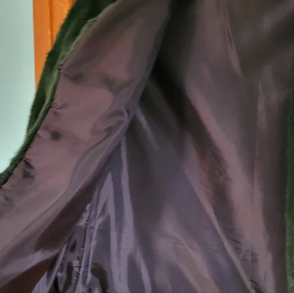 Green Faux Fur Coat - Picture 3 of 7